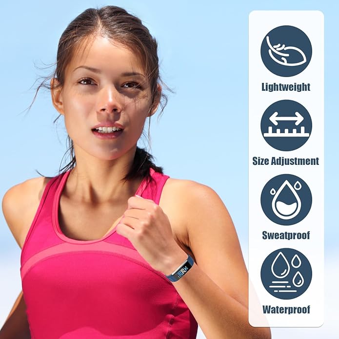 Watch Bands Replacement for ID115plus HR, Very Fit Pro Activity Fitness Tracker Wrist Bands Set, Multicolor Veryfitpro Smart Watch Strap Replacements