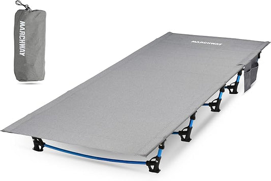 MARCHWAY Ultralight Folding Tent Camping Cot Bed, Portable Compact for Outdoor Travel, Base Camp