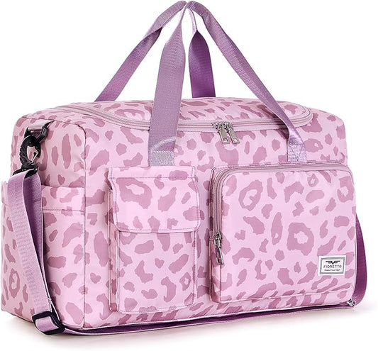 FIORETTO Women's Gym Duffle Bag with Shoes Compartment, 37L Capacity, Ideal for Travel, Gym