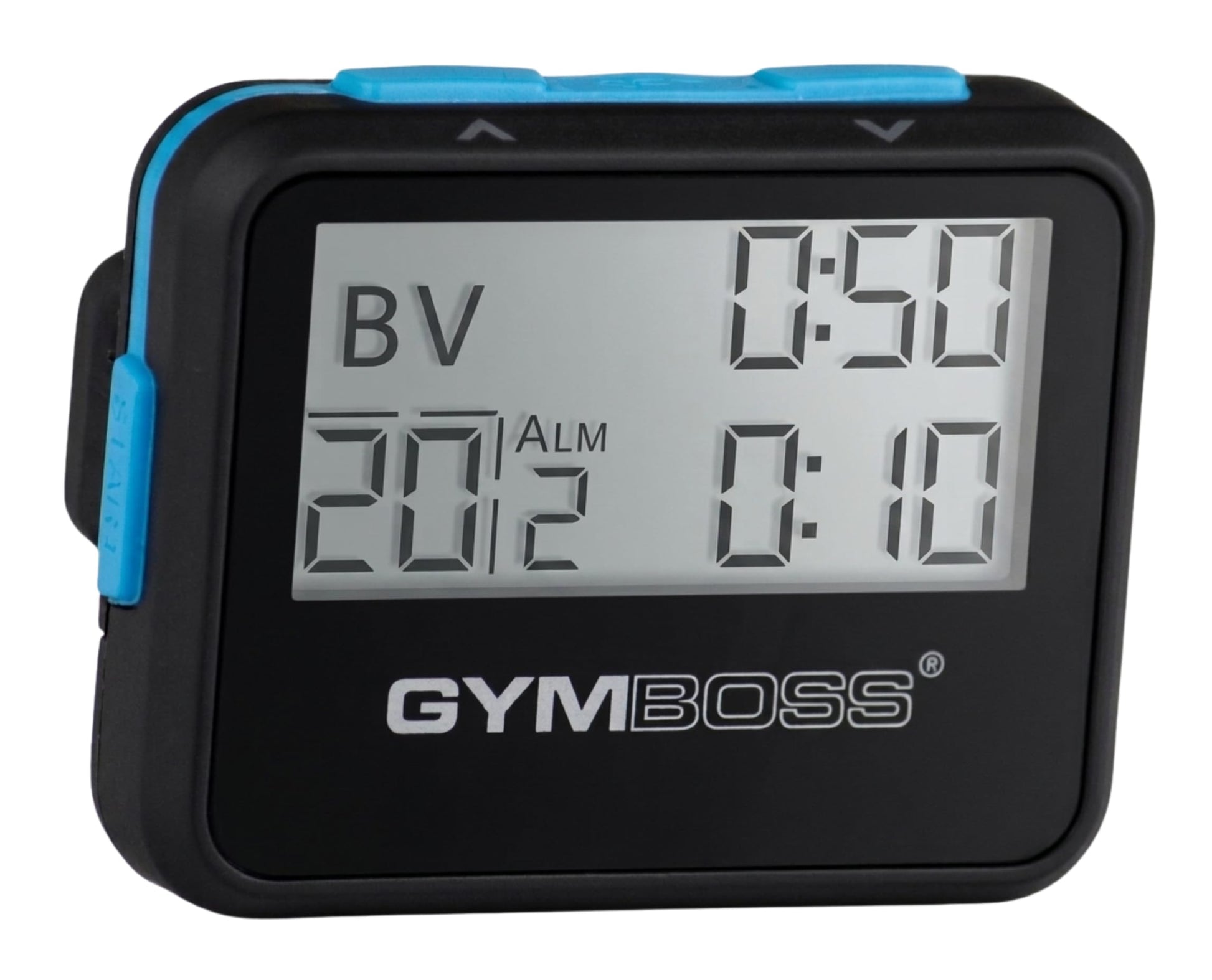 Gymboss Interval Timer and Stopwatch - Black/Blue SOFTCOAT