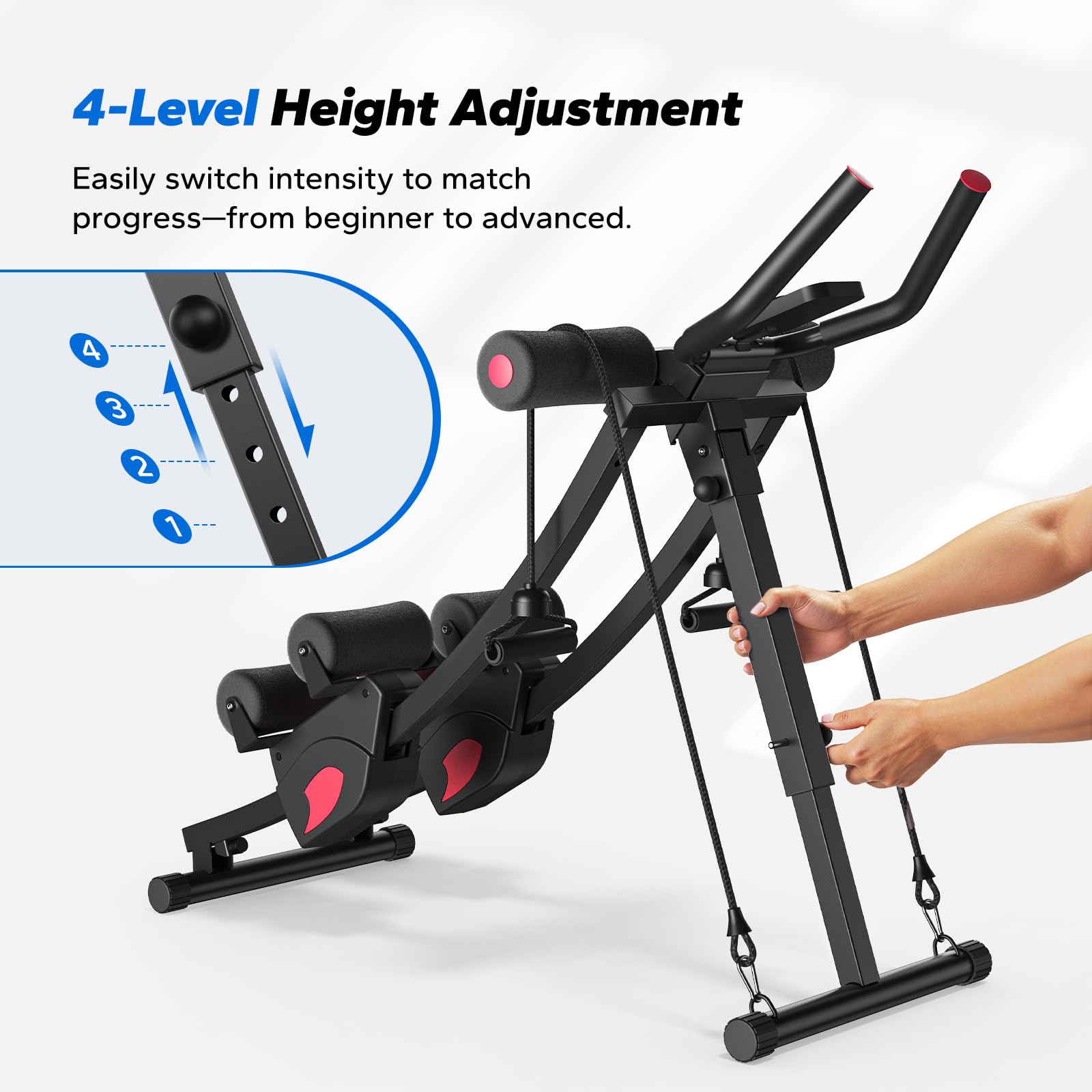 MERACH Ab Machine, Adjustable Ab Trainer Machine, AB Workout Equipment