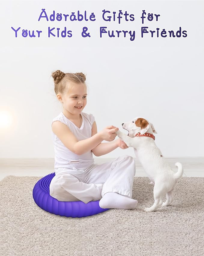 Wobble Cushion with Inflation Pump - Wobble Disk Balance Disc Wiggle Seat for Sensory Kids, Balance Pads