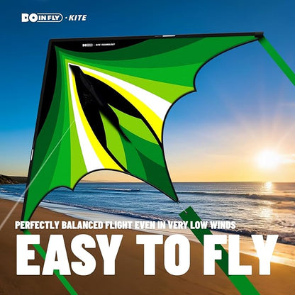 Triangular-Shaped Kite - Easy to Control, with an Eye-catching Design, it is Perfect for Outdoor Entertainment and Suitable for Beginners to use.