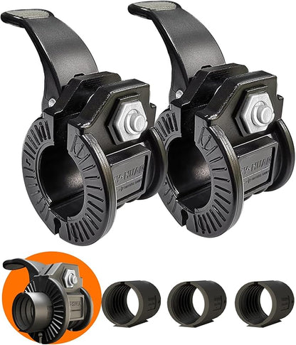 Barbell Clips 1 Inch Quick Release Weight Clamps 0.9-1.18inch Multi-Size Adjustable Olympic Clamps for Bars