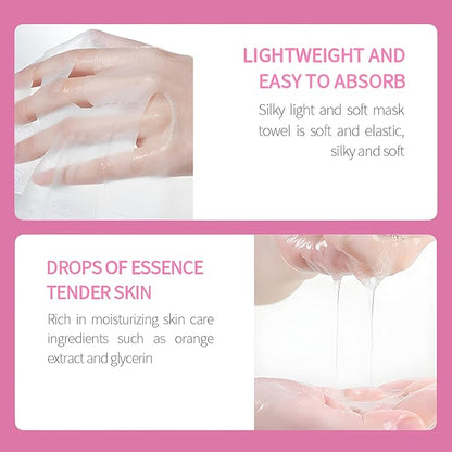 40 Pack Collagen Face Masks Skincare Bulk for All Skin Types,Hydrating Spa Face Mask for Sensitive Skin, Facial Mask Sets For Women Skin Care,Face Mask Sheet Gifts Set for Teen Girls