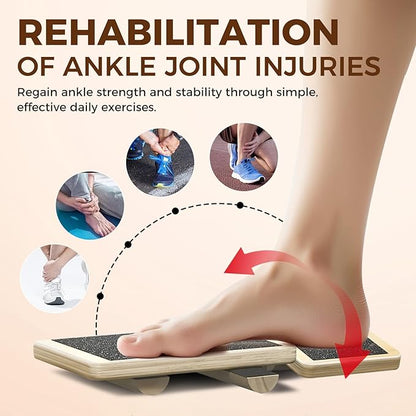 Ankle Balance Board for Stability Training, Sprain Rehabilitation and Posture Correction, Home Gym Equipment for Single Leg Balance Board Fitness and Strength Training