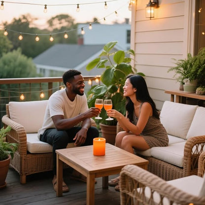 3 Packs Unscented Different Size Orange Pillar Candles, Dripless Non-Toxic 3x4, 3x6, 3x8 Inch Fall Colored Cylinder Candles for Thanksgiving, Wedding Party, Dinner Table, Power Outage, Emergency