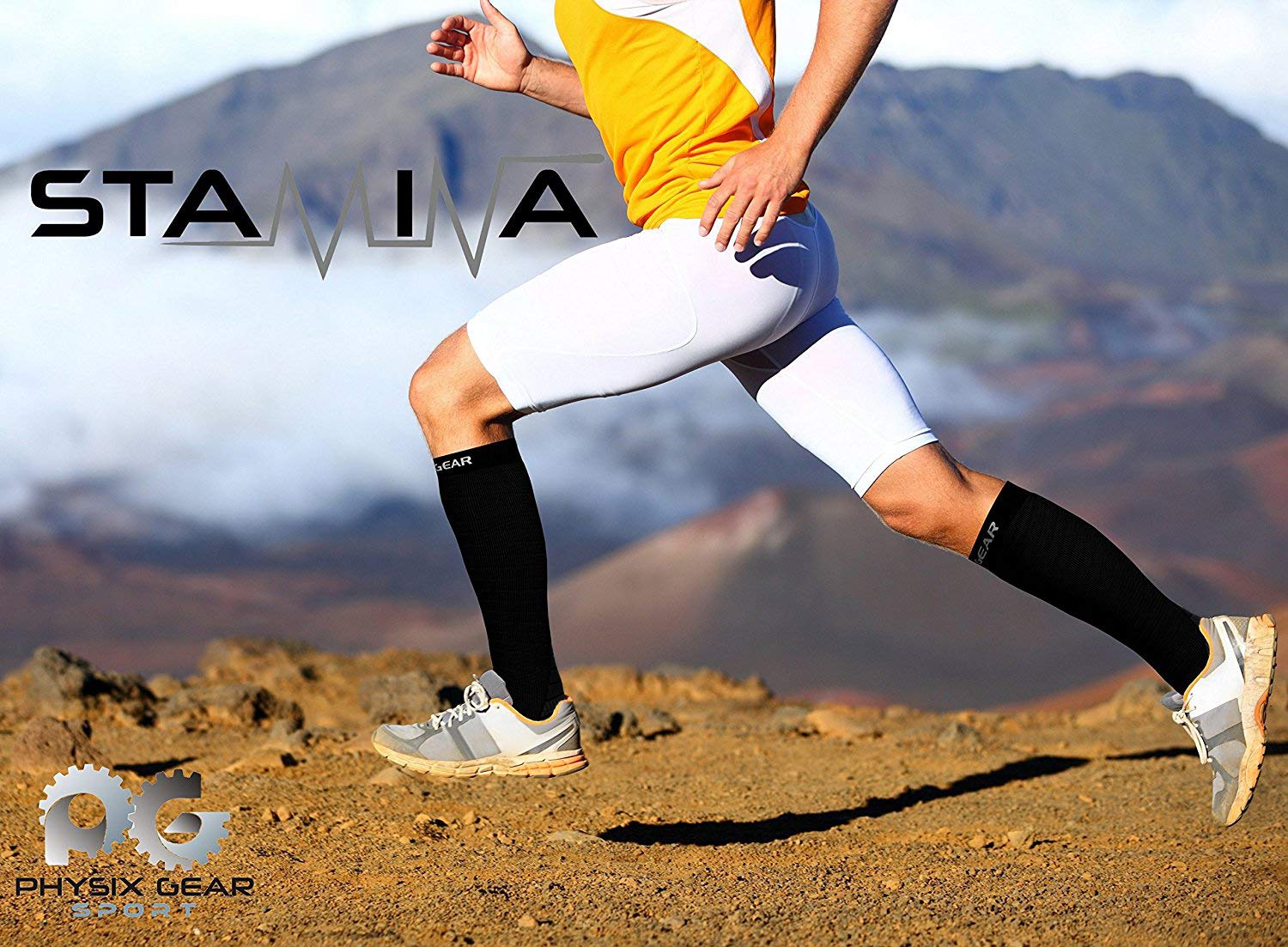 Physix Gear Compression Socks - Best Men & Womens Compression Socks for Circulation, Running