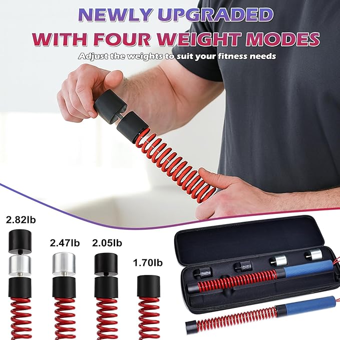 Ropeless Battle Ropes for Home Gym, Adjustable Weight, Weighted Workout Cords for HIIT, Strength, and Low-Impact Cardio Training, Home Gyms to Burn