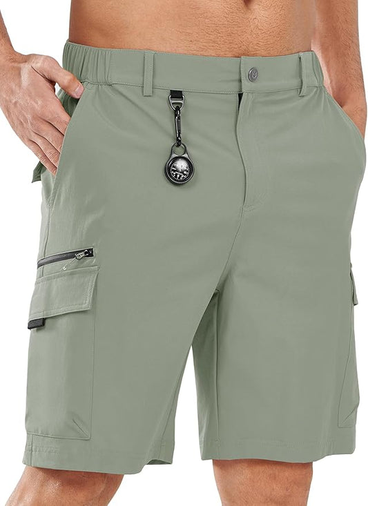 NORTHYARD Men's Cargo Hiking Shorts 9" Lightweight Outdoor Tactical Work Camping Sport Golf Casual