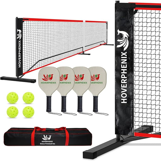 Pickleball Net for Driveway, Portable Pickleball Net System with Regualtion Size 22FT Pickle Ball