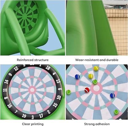Inflatable Golf Targets for Backyard Outdoor Baseball Games Giant Dart Board Big for Kids Adults Family with 12 Kick Balls, Scoreboard & Air Pump