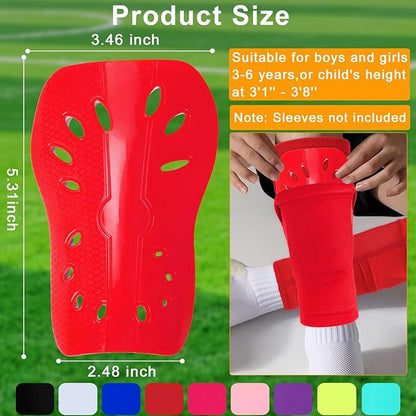 2 Pairs Shin Guards Soccer for Kids,Shin Pads Extra Lightweight Breathable Slide in Shin Guard for Football Training Match Outdoor Activities Protective Slip-in Shin Guards for Boys Girls