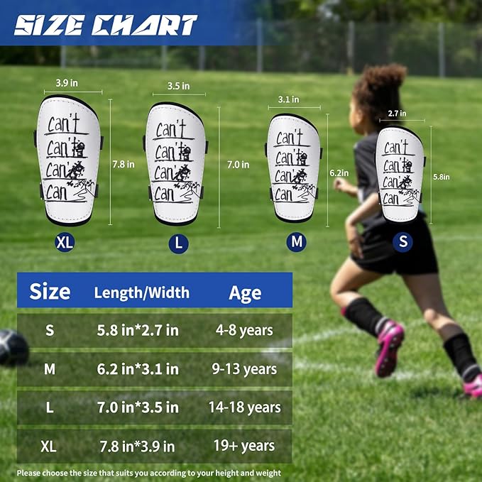 TOMIYO Soccer Shin Guards,Soccer Shin Guards Youth Boys 8-12,Light Weight Adjustable Straps Shin Pads Protection Equipment for Kids Youth，EVA Cushion Protection to Reduce Impact and Injury.