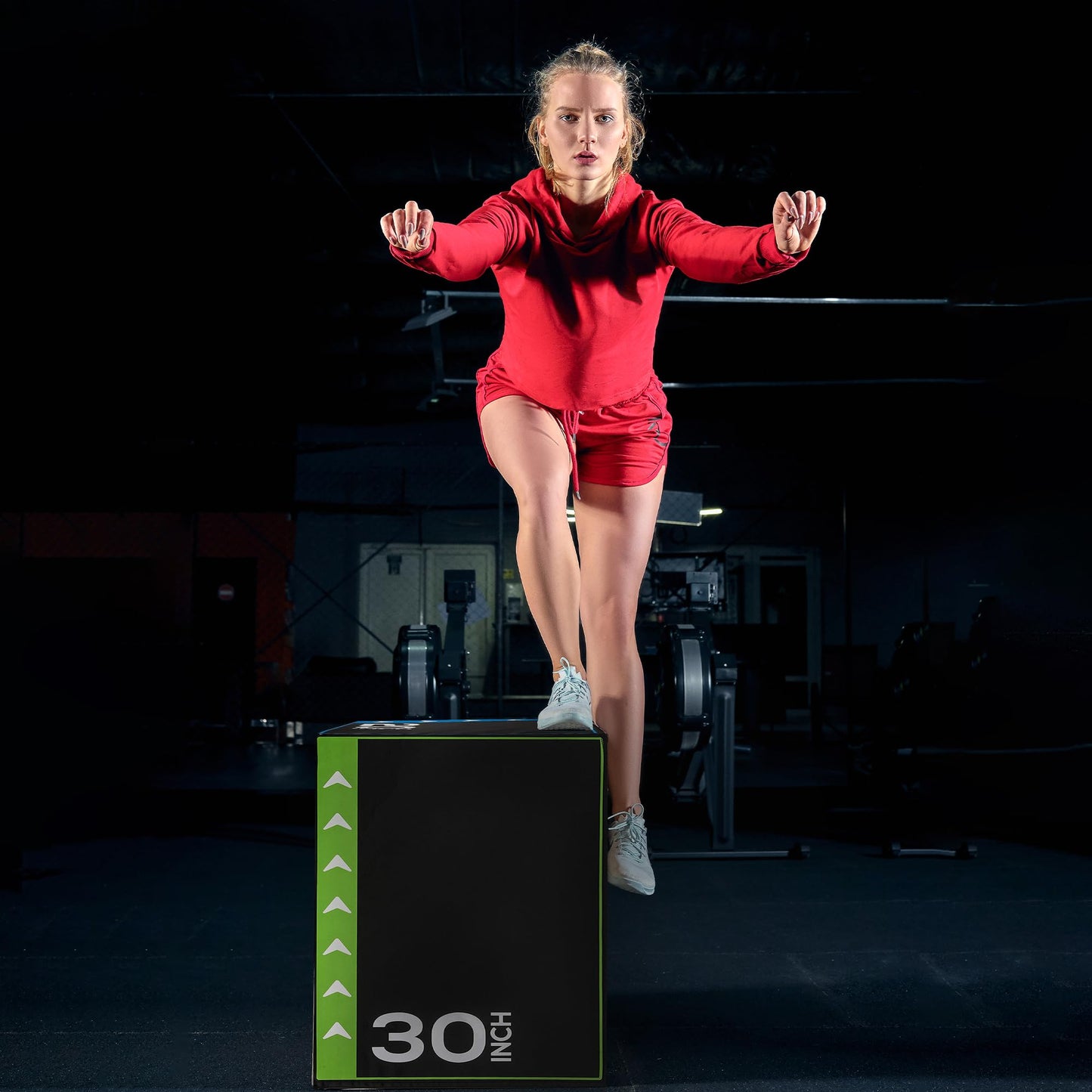 BalanceFrom 3-in-1 Foam Plyometric Jump Box for Home Gym, Multiple Heights