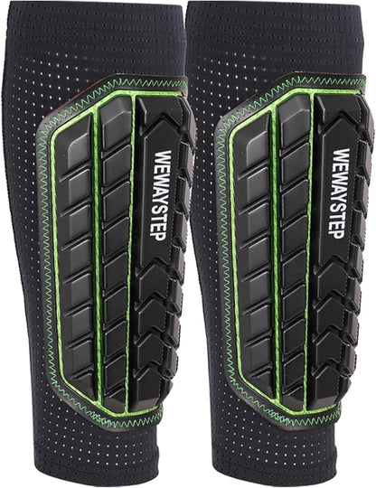 Shin Guards Soccer Kids Youth, Adult Shin Guards with Honeycomb Padding，Breathable & Anti-Slip Calf Compression Sleeves