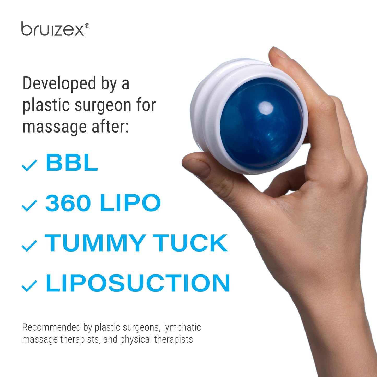 Lymphatic Drainage Massager, Fibro Roller Ball for Post Surgery Recovery