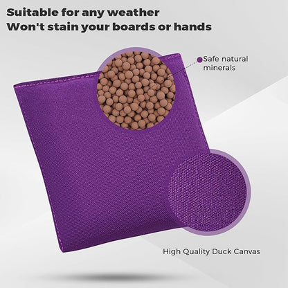 Set of 8 Regulation Cornhole Bags Double Sided, Weather Resistant Bean Bags for Cornhole Toss Game, Corn Hole Beans Bags with Tote Bag