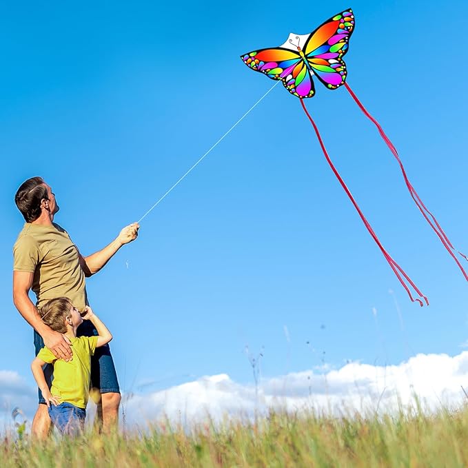New Butterfly Kites for Kids & Adults,Easy to Fly Kite,Best Kite for Beginners,Kites for Kids Age 4-8,Large Beach Kite