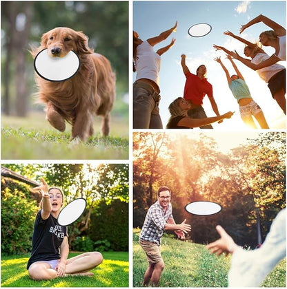 Foldable Flying Disc or Fan Folding Pocket Discs Set Folding Flying Beach Party Favors for Teens Summer Outdoor Activity Flying Fan for Birthday Party Halloween Christmas