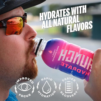 Sports Drink- 12 Pack - Real Cane Sugar 3x Electrolytes, All-Natural Hydration with Cognizin for Mental Focus, Real Fruit & Vegetable Juice, No Artificial Dyes – Strawberry Lemon Flavor – Trusted by Perfect Game