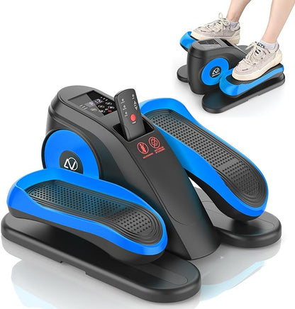 ANCHEER Under Desk Elliptical, Electric Ellipse Leg Exerciser with 12 Adjustable Resistance & Speeds, P1-P12 Modes, Quiet Seated Pedal Exerciser with Remote Control, 100% Pre-assembled for Home Office