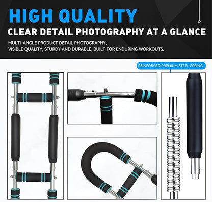 Twister Arm Trainer, 40-100lb Adjustable Chest Workout Equipment, Triceps & Shoulder Workout, Portable Detachable Spring Resistance Home Fitness Equipment.