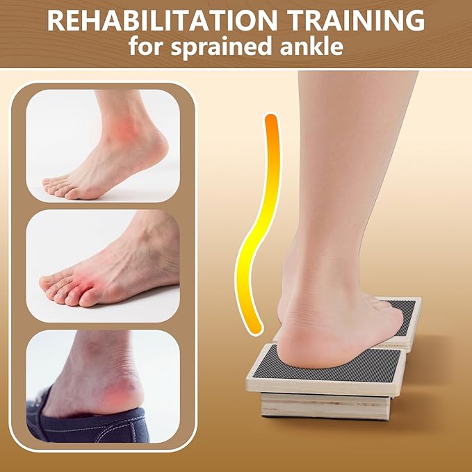 Ankle Balance Board for Sprained Ankle Recovery,Plantar Fasciitis Relief,Posture Corrector,Physical Therapy Tools