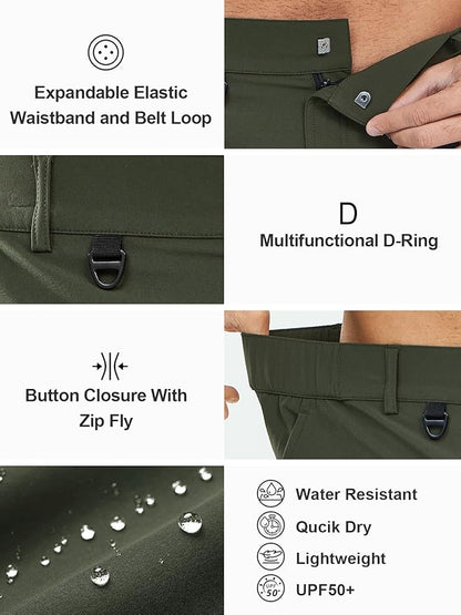 NORTHYARD Men's Cargo Hiking Shorts 9" Lightweight Outdoor Tactical Work Camping Sport Golf Casual Travel Fishing Multipocket