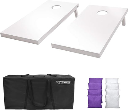 GoSports 4 ft x 2 ft Regulation Size Wooden Cornhole Boards Set - Includes Carrying Case and Over 100 Optional Bean Bag Colors