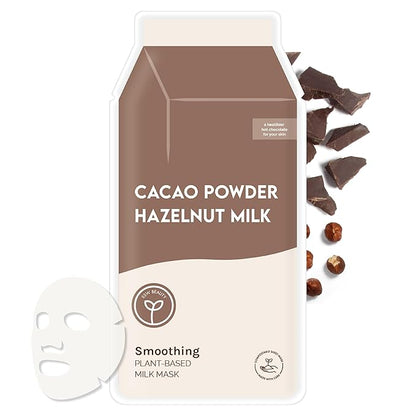 ESW Beauty Cacao Powder ??Smoothing Plant-Based Milk Face Mask ??Cacao & Hazelnut for Aging & Sensitive Skin ??Plumps, Softens & Promotes Youthful Complexion