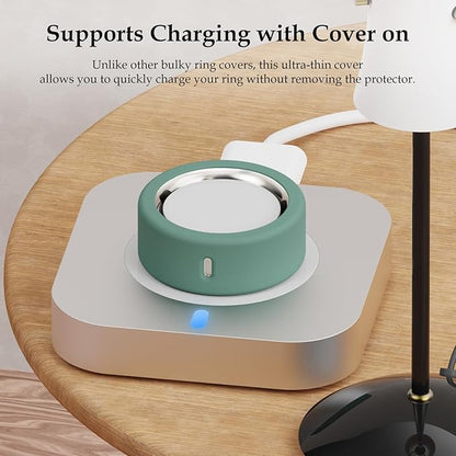 15 Pack Cover Compatible with Oura Ring Gen 4/Gen 3 Horizon/Gen 3 Heritage, Anti-Scratch Silicone Case for Oura Ring Protector for Women Men Working Out Gym, Support Charging with Cover on