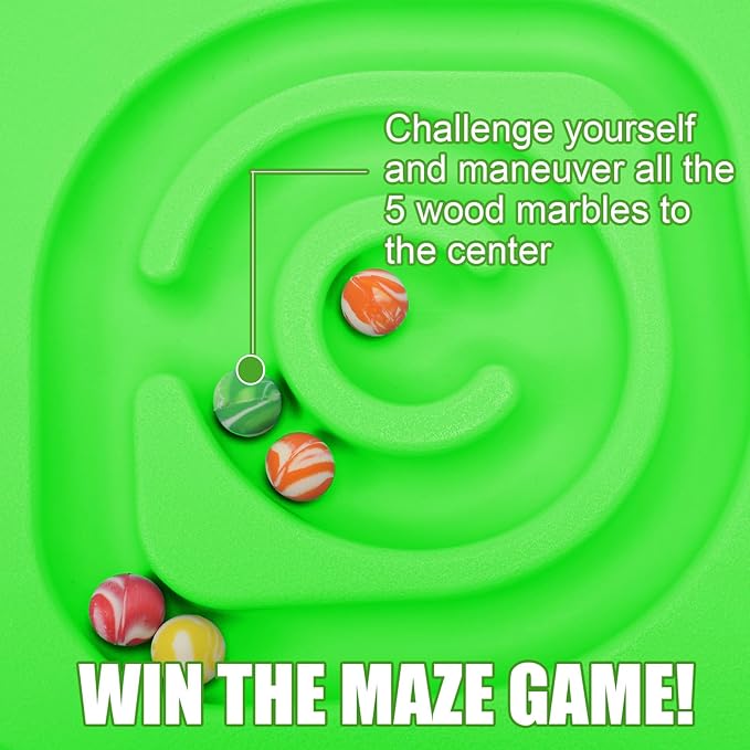 Maze Balance Board for Kids Plastic Wobble Rocker Balance Board with Mini Balls Load 170lb for Balancing Exercise Equipment Game Girls Boys Physical Therapy, 18.5 x 14.57 Inches