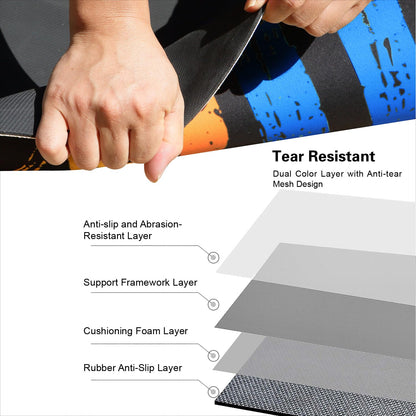 Jump Rope Mat, Shock-Absorbing Non-Slip Rubber Pad for Indoor and Outdoor