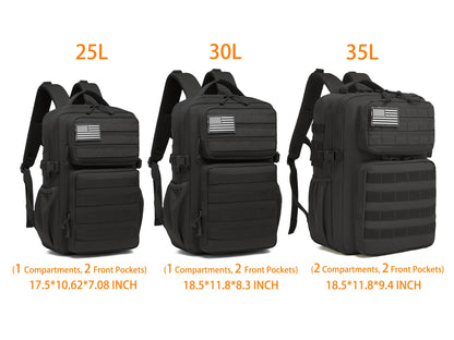 Wotony Military Tactical Backpack for Men Waterproof Daypack 3 Day Assault Pack Molle Bag with