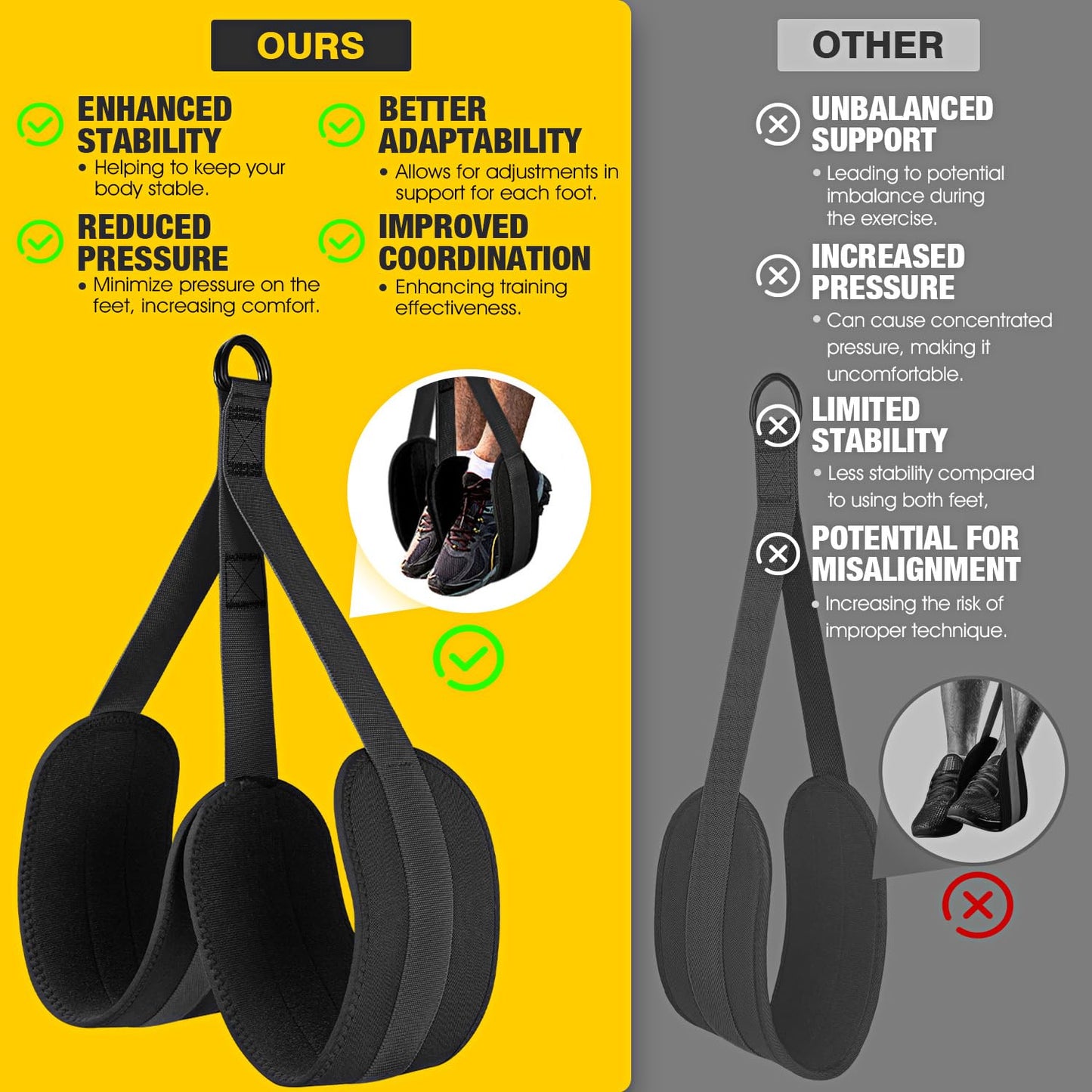 Ayombo Pull Up Assistance Bands, Resistance Bands for Pull Up Bar Workout, Adjustable Heavy Duty