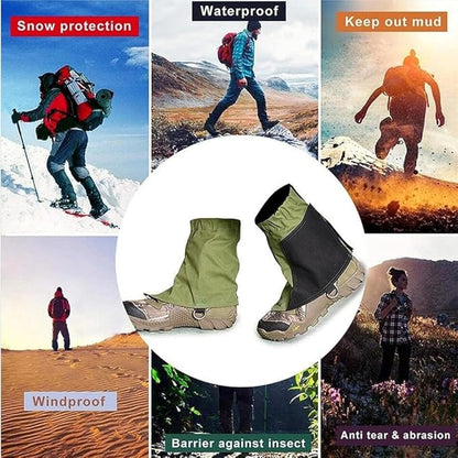 Waterproof Gators for Hiking Boots and Shoes Lightweight Adjustable Leg Gaiters for Men Women Gaiters for Hiking Snowshoeing