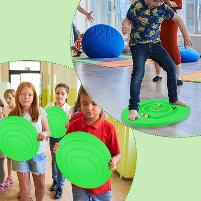 Maze Balance Board for Kids Plastic Wobble Rocker Balance Board with Mini Balls Load 170lb for Balancing Exercise Equipment Game Girls Boys Physical Therapy, 18.5 x 14.57 Inches