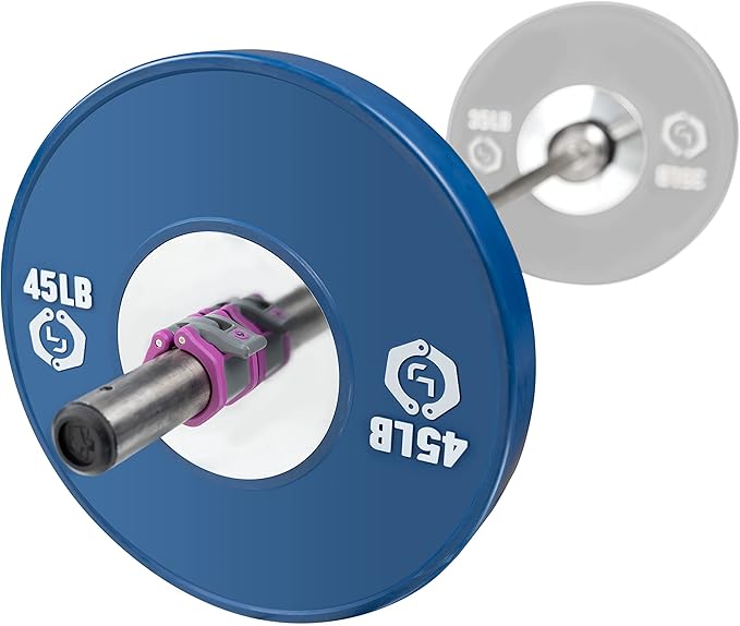 Lock-Jaw HEX 50mm / 2" Olympic Barbell Collar - Quick Release Barbell Clamp (Purple)