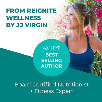 Reignite Wellness by JJ Virgin | Vanilla Plant-Based All-in-One Shake | New & Improved Formula Plant Protein Powder, Vitamins, Minerals, Greens & Aminos | 20g of Plant Protein | 30 Servings