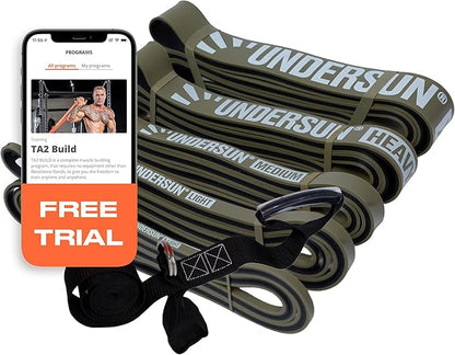 Undersun Resistance Bands for Working Out | Heavy Resistance Bands for Strength Training & Pull Up Assistance | Indoor/Outdoor, Gym, Home Exercise Bands Resistance