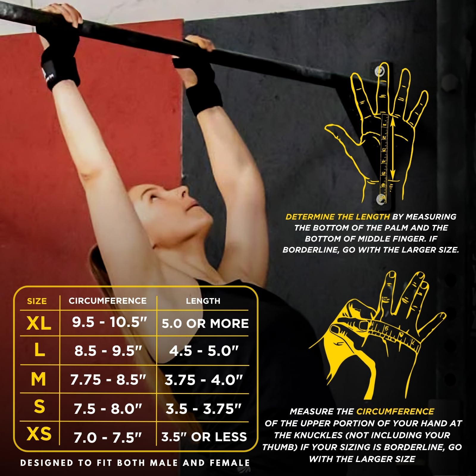 New Ventilated Weight Lifting Gloves with Built-In Wrist Wraps, Full Palm Protection & Extra Grip.