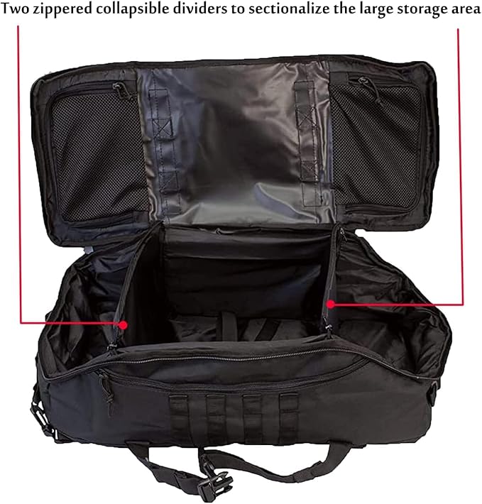 3 In 1 Tactical 30L Military Backpack Travel Duffle Bag for Weekender Gym Workout Deployment