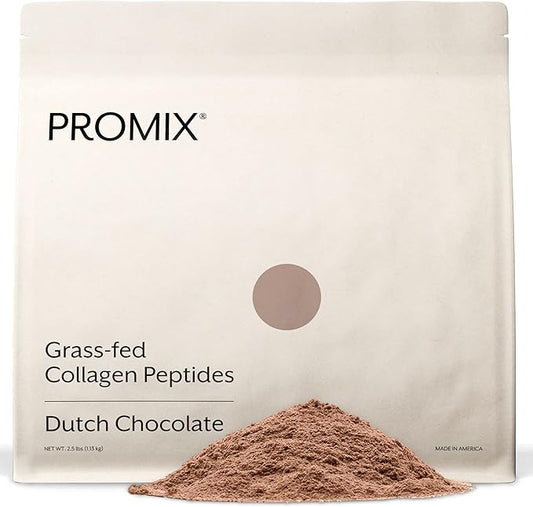 ProMix Nutrition Collagen Peptides, Chocolate - Hydrolyzed Collagen Protein Promotes Healthy Skin