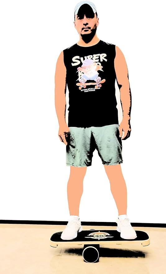 Kiin Balance Board Trainer, adjustable stoppers ??Indo Board, Balancing Board for Surfing, Core Training, Wobble Board for Skateboarding, Surfing, Skating, Yoga and Fitness.