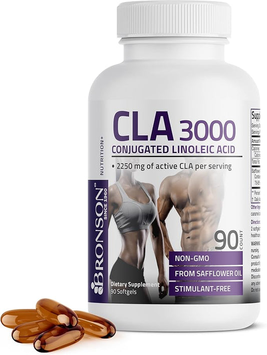 Bronson CLA 3000 Extra High Potency Supports Healthy Weight Management Lean Muscle Mass
