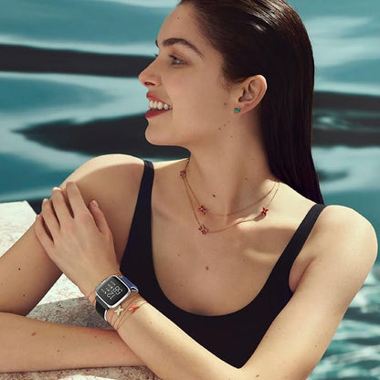 Tiptops 3 Pack Bands Compatible with Fitbit Versa 2/Fitbit Versa/Versa Lite/Versa SE for Women Men, Soft Nylon Sports Loop Replacement Wristband for Fitbit Versa 2 Straps