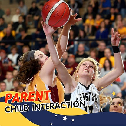 Training Soft Touch Rubber and Faux Leather Fighting Basketball, High Bounce Indoor Outdoor Basketball Gift