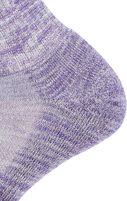 EnerWear 4 Pack Women's Merino Wool Outdoor Hiking Trail Crew Sock