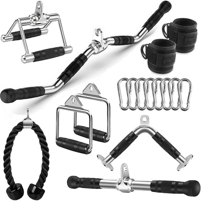 WNOEY Cable Machine Attachment, LAT Pulldown Attachments, Home Gym Accessories, Triceps Pull Down